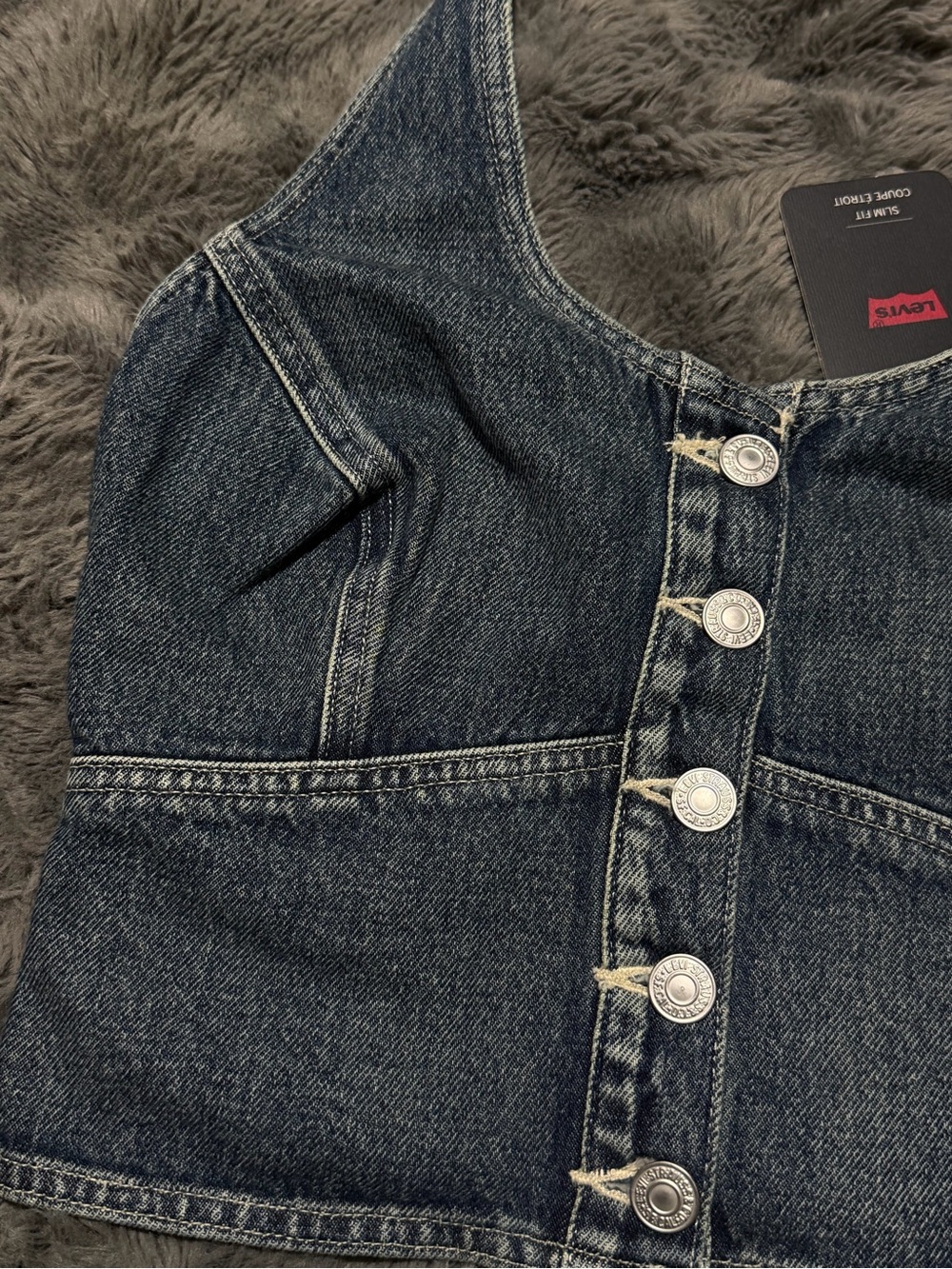 Levis Denim Halter Top - Picture 2 of 6